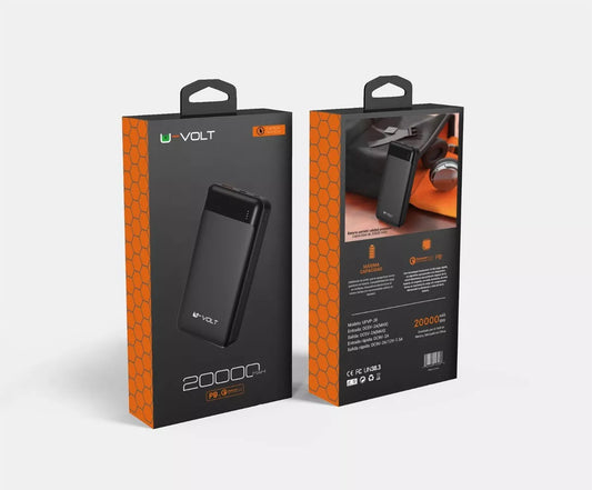 Power Bank U-Volt de 20,000 MAH